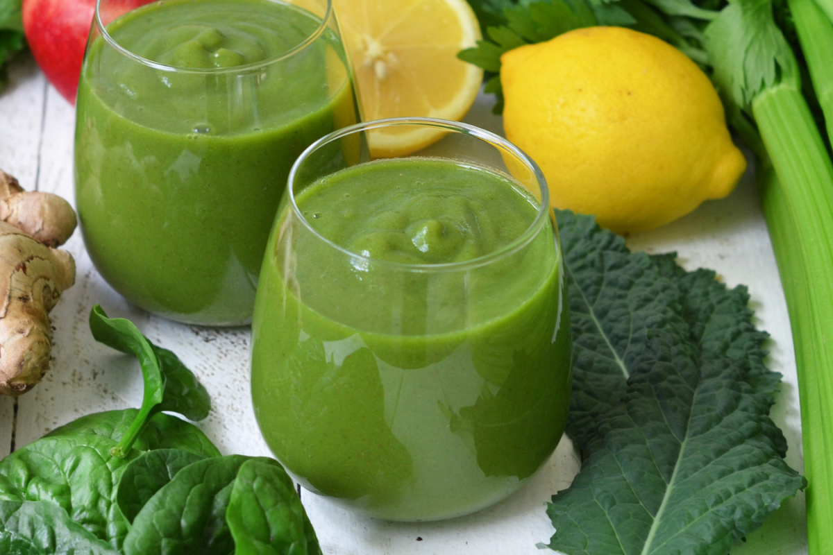 2 cups of spinach smoothie